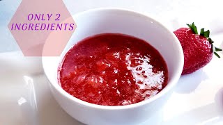 HOMEMADE STRAWBERRY SYRUP  ONLY 2 INGREDIENTS [upl. by Bran5]