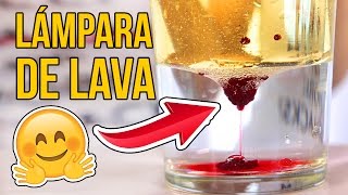 Cómo hacer una LÁMPARA DE LAVA Experimentos Caseros [upl. by Ecirahc654]