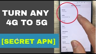 Secret APN that converts 4G to 5G on any network  Increase 4G Speed [upl. by Suraved704]