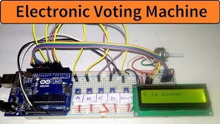 Smart Electronic Voting Machine Using Arduino [upl. by Ashatan850]