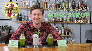 Quick amp Easy Mint Syrup Recipe for Cocktails Part 1  The Making [upl. by Bride]