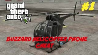 GTA 5 HOW TO SPAWN BUZZARD HELICOPTER [upl. by Fisch418]