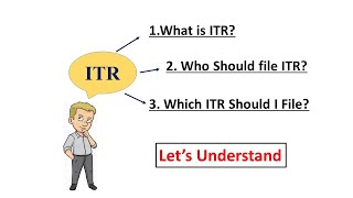 What is ITR Income Tax Return  Who should file ITR  Which ITR should I file Income Tax Return [upl. by Ayila]