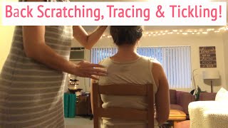 ASMR  Back Scratching Tracing amp Tickling  Some Hair Play  Steves Custom Video  No Talking [upl. by Novyaj]