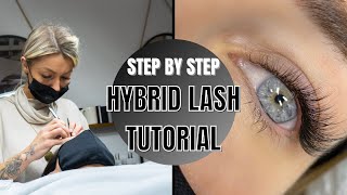 Lash Extension Tutorial  Step By Step Hybrid Set  Hybrid Mapping  QampA [upl. by Haelahk811]