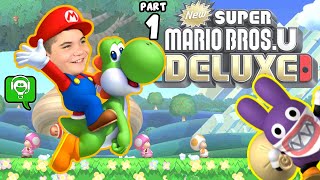 New Super Mario Bros U Deluxe with HobbyFamilyGaming [upl. by Dafodil]