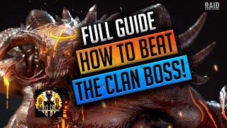 RAID Shadow Legends  HOW TO BEAT THE CLANBOSS FULL GUIDE [upl. by Suirtemid]