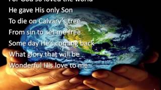 For God so Loved the World  Alfred B Smith  lyric video [upl. by Proudlove191]