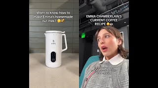 Emma Chamberlains Homemade Nut Milk Recipe [upl. by Vasiliki492]