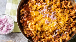 Chili Mac amp Cheese  Easy OnePot Deliciousness [upl. by Akerahs]