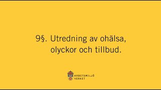 Utredning av ohälsa olyckor och tillbud [upl. by Eillehs452]