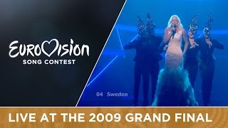 Malena Ernman  La Voix Sweden LIVE 2009 Eurovision Song Contest [upl. by Anialeh]