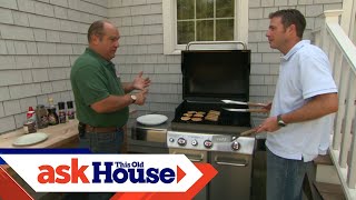 How to Install a Natural Gas Barbecue Grill  Ask This Old House [upl. by Nipsirc424]