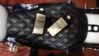 How to clean amp protect your leather motorcycle seat [upl. by Carmen115]