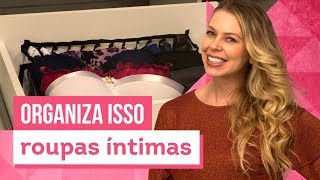 Como organizar as roupas íntimas Aprenda com Rafa Oliveira  CASA DE VERDADE [upl. by Ahsertal]