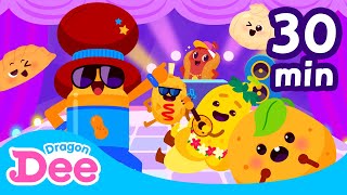 Snack party time  Favorite Snack Songs and Games Compilation  Dragon Dee for Children [upl. by Dyraj]