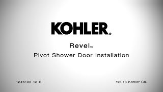 Installation  Revel Pivot Shower Doors [upl. by Llennoj]