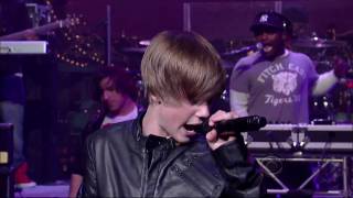 Justin Bieber sings Baby David Letterman Live [upl. by Pauline]