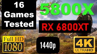 AMD RX 6800XT New Gaming Beast Ryzen 5800X 1080p 1440p 4K Test Benchmark Ultra High Settings [upl. by Ordnagela]