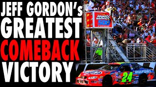 Jeff Gordon’s Greatest COMEBACK VICTORY [upl. by Llerrom]