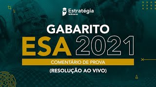 Gabarito ESA 2021 Correção de Prova [upl. by Cordeelia369]