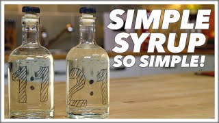 How To MAKE SIMPLE SYRUP amp Rich Syrup For Cocktails [upl. by Mirisola]