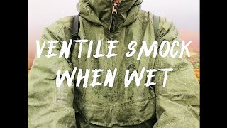 ventile smock when wet  how it reacts [upl. by Mitchel734]