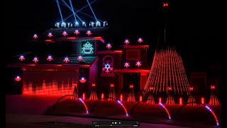 Blinding Lights The Weeknd 2020 Christmas Light Show [upl. by Notsnhoj847]