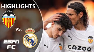 Valencia vs Real Madrid  LaLiga Highlights  ESPN FC [upl. by Ardnasela]