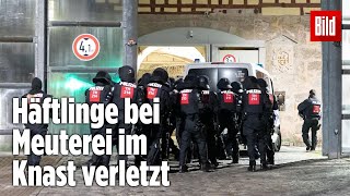 Gefängnismeuterei Polizei stürmt Knast in Thüringen  JVA Untermaßfeld [upl. by Nageet120]