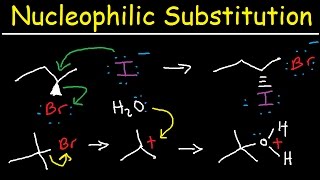 Nucleophilic Substitution Reactions  SN1 and SN2 Mechanism Organic Chemistry [upl. by Birdie323]