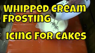 How to Make Whipped Cream FROSTING Icing Real Time  Chox Decorates 18 [upl. by Htebazle143]