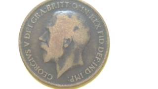 1 Penny George V United Kingdom 1913 [upl. by Ibbetson]