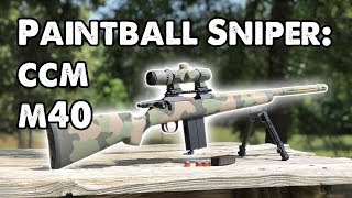 New Paintball Sniper Rifle  The CCM M40 [upl. by Elletnuahc703]