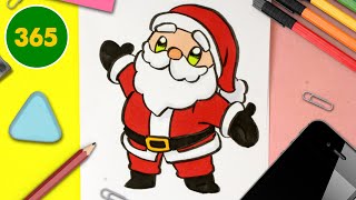 COME DISEGNARE BABBO NATALE KAWAII  Speciale Natale [upl. by Kerekes]