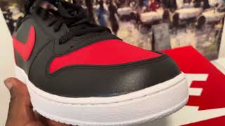 Nike Ebernon Bred  A Worthy Alternative to the Jordan 1 Low Bred [upl. by Pattison]