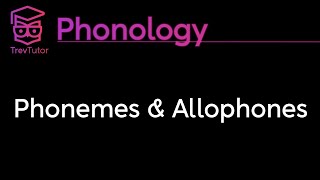 Phonology Phonemes Allophones and Minimal Pairs [upl. by Ailuig]