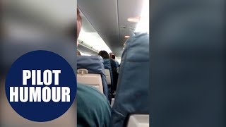 FlyBe pilot makes hilarious preflight announcement [upl. by Norabal23]