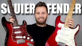 SQUIER vs FENDER  Stratocaster Tone Comparison [upl. by Dott]