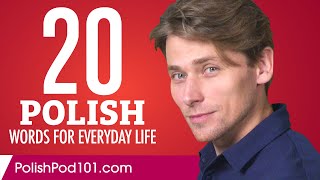 20 Polish Words for Everyday Life  Basic Vocabulary 1 [upl. by Linea]