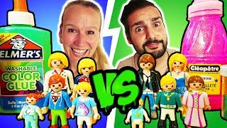 FAMILIE VOGEL vs SCHNÖSEL SLIME CHALLENGE Für was würden sie sich entscheiden Kathi vs Kaan Schleim [upl. by Heida]