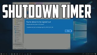 How to Shut Down Your Windows 10 PCLaptops Using Shutdown Timer [upl. by Naicad]