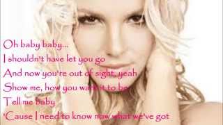 Britney Spears  Baby One More Time Lyrics [upl. by Pik932]