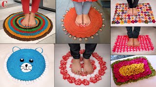 12 DIY Doormat Making Ideas  Recycling Old Clothes Craft [upl. by Mcmath]