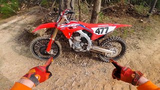 First Ride on NEW 2021 Honda CRF450R [upl. by Hafirahs]