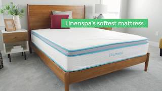 Linenspa 12 Inch Gel Memory Foam Hybrid Mattress [upl. by Niatsirt307]